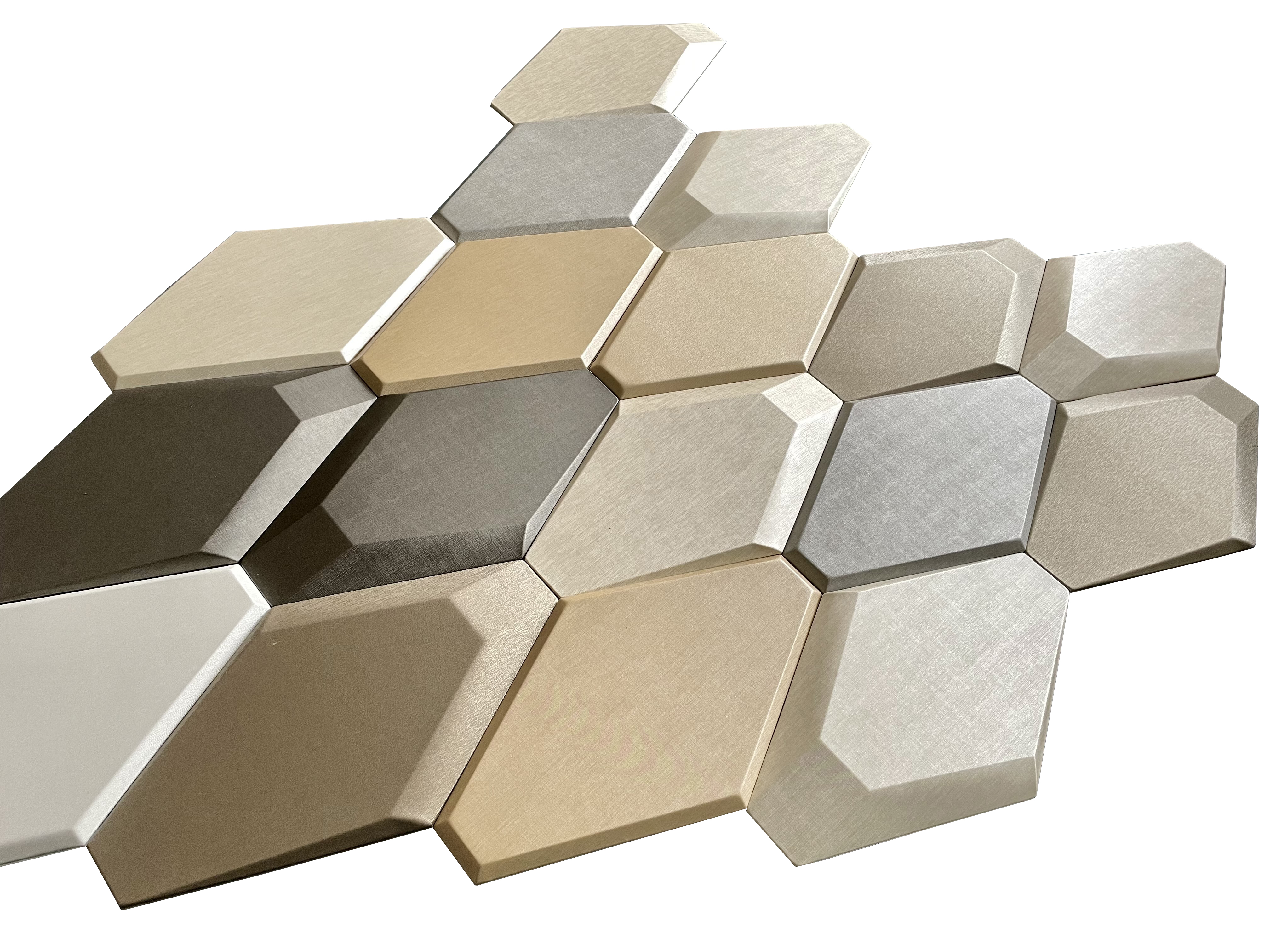 Soundproof Golden Indoor 3D Mosaic Tile
